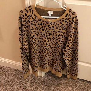 NWT J Crew Leopard Sweater